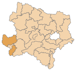 Lage des Bezirks Amstetten im Bundesland Niederösterreich (anklickbare Karte)