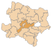 Lage des Bezirkes St. Pölten in Niederösterreich