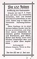 Zeitungsinserat von Johann Gmachl, Wirt in Elixhausen, vom 27. Juni 1888