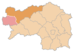 Lage des Bereiches Radkersburg in der Steiermark