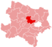 Lage des Bezirkes Melk in Niederösterreich