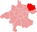Lage des Bezirkes Freistadt innerhalb Oberösterreichs