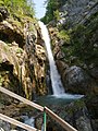 Der 26 Meter hohe nach Tschauko benannte Wasserfall in der Tscheppaschlucht