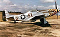 Das Flugzeug von Robert C. Curtis war eine North American P-51 Mustang, jener Flugzeugtyp, der die amerikanischen Bomber effektiv gegen die Angriffe der Luftwaffe schützen konnte.