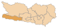 Lage des Bezirkes Hermagor innerhalb Kärntens