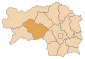 Lage des Bezirkes Murtal innerhalb der Steiermark