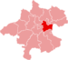 Lage des Bezirkes Enns in Oberösterreich